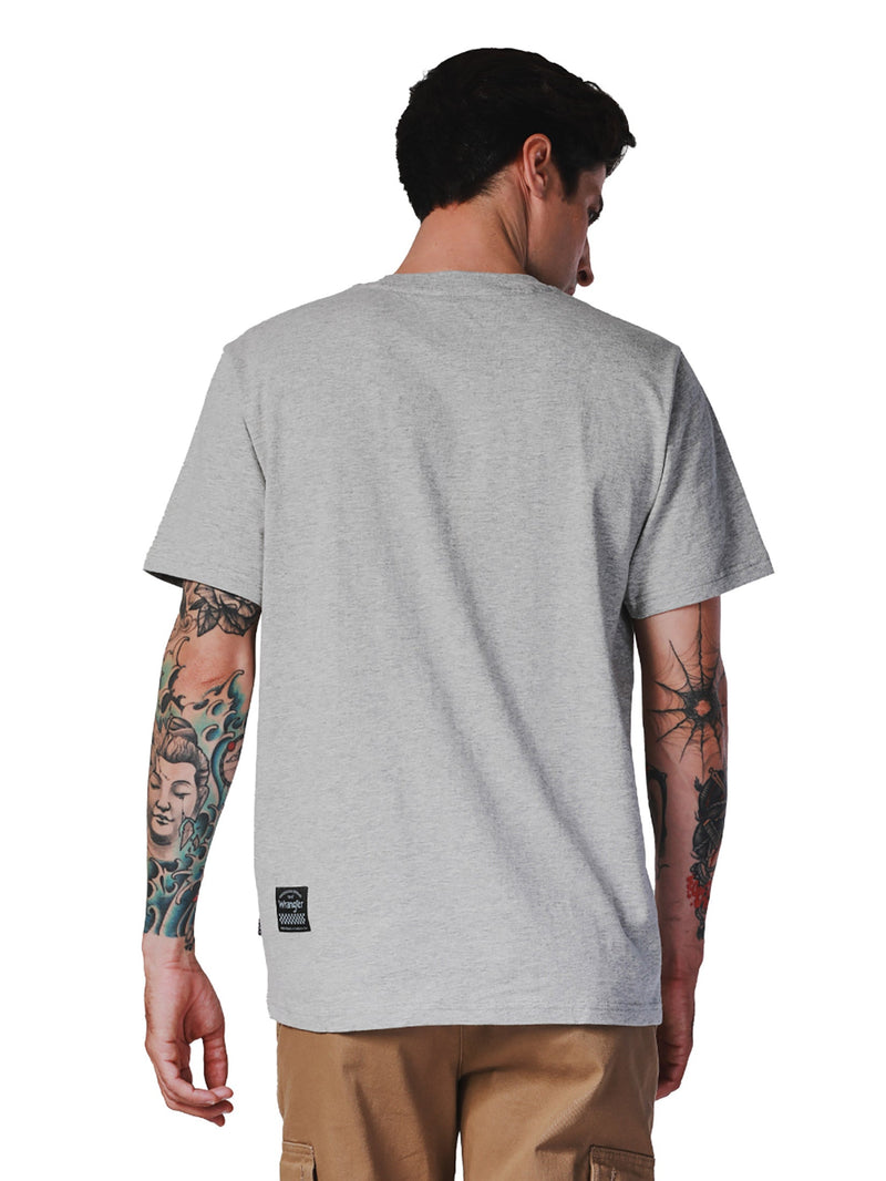 REGULAR FIT BIKER COLLECTION MEN'S TEE SHORT SLEEVE GREY