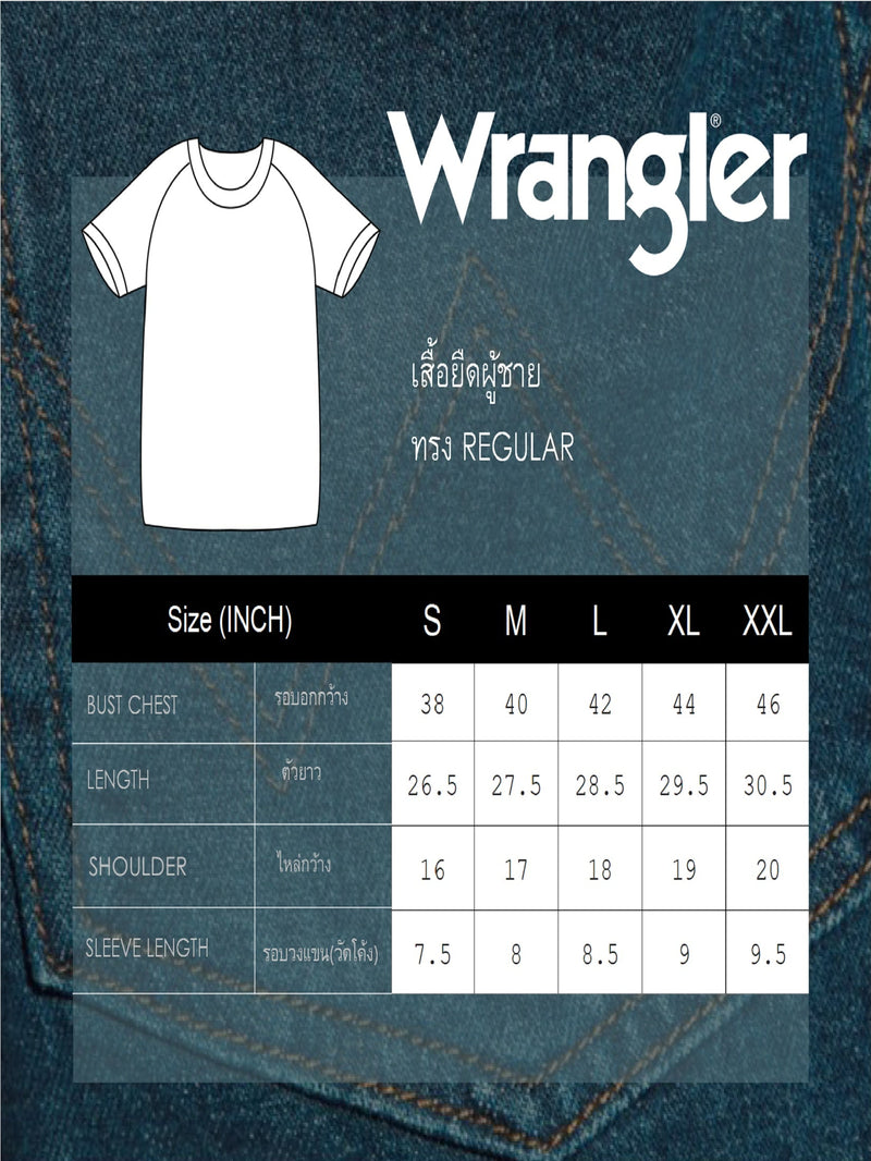 REGULAR FIT LEGEND OF WRANGLER COLLECTION MEN'S TEE SHORT SLEEVE BLACK