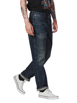 13MWZ FIT BIKER COLLECTION REGULAR MID RISE MEN'S JEANS MID INDIGO