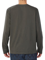 REGULAR FIT MEN'S TEE LONG SLEEVE OLIVE GREEN