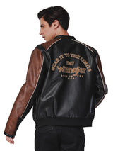 REGULAR FIT BIKER COLLECTION MEN'S JACKET BLACK