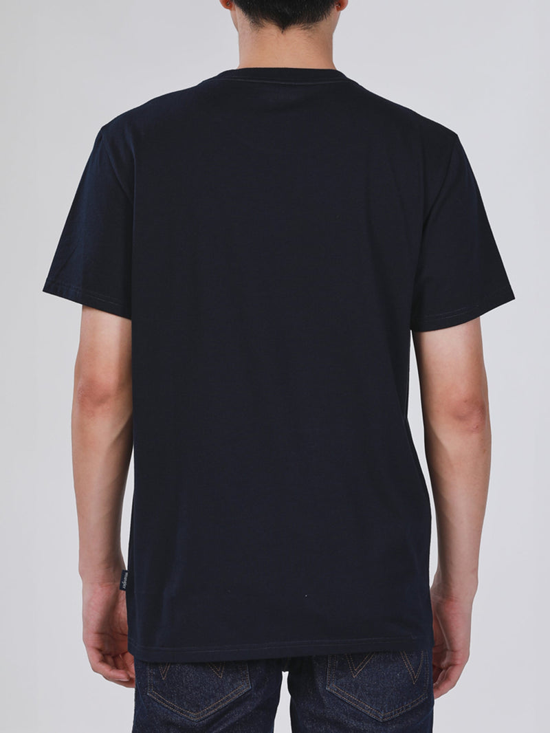 REGULAR FIT MEN'S TEE SHORT SLEEVE NAVY