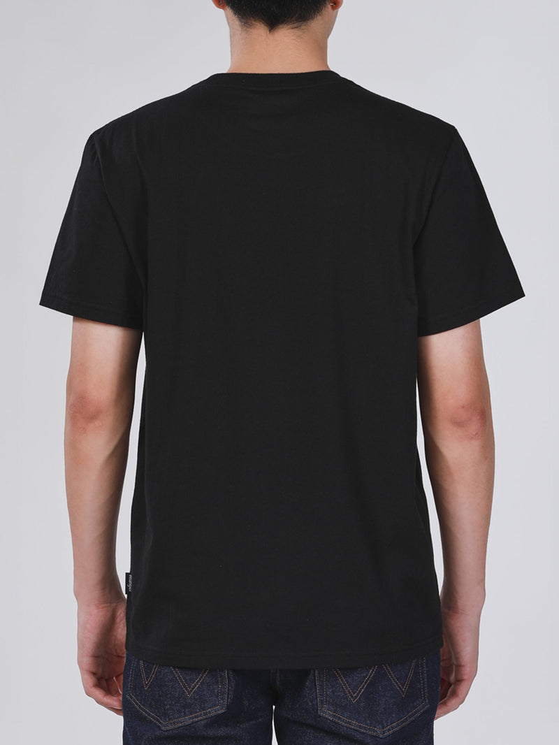 REGULAR FIT MEN'S TEE SHORT SLEEVE BLACK