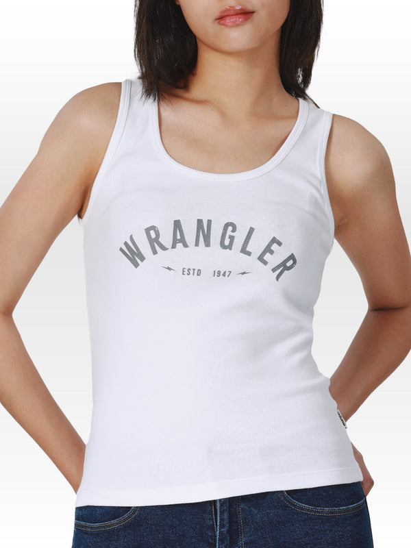 Regular Fit Women's Tank White