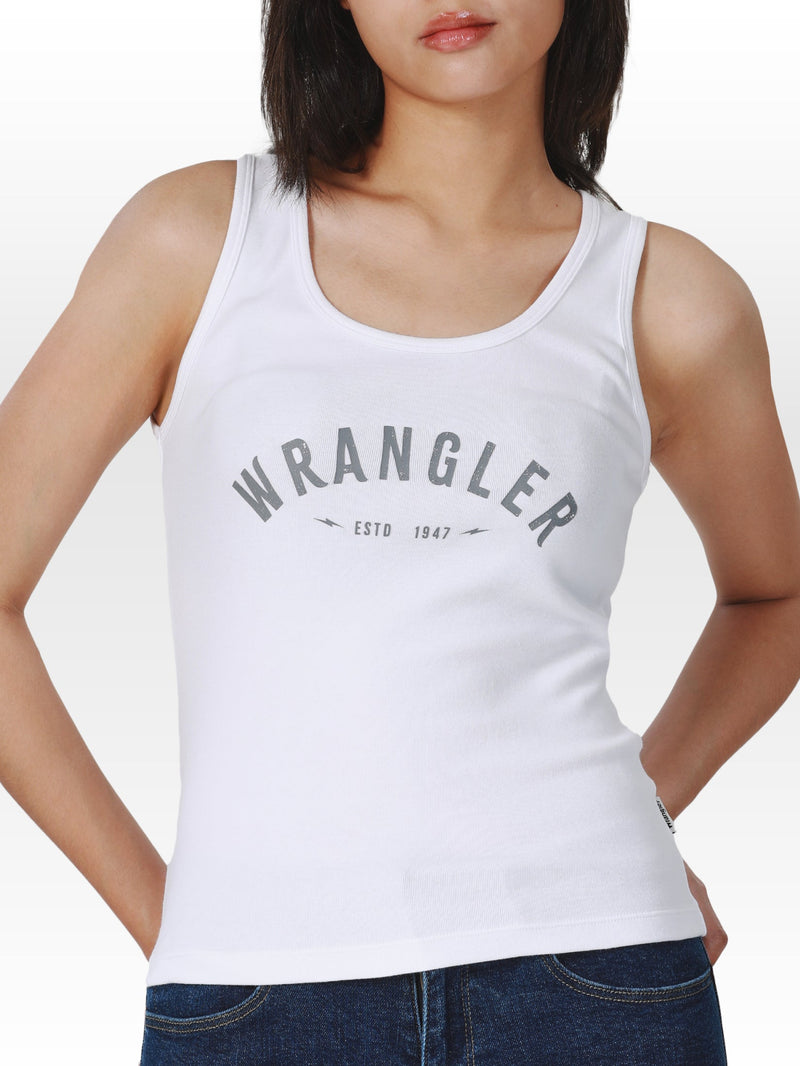 Regular Fit Women's Tank White