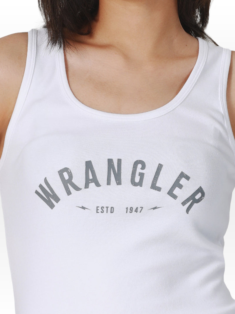 Regular Fit Women's Tank White