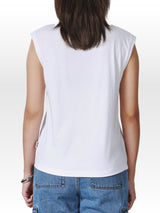 Regular Fit Women's Tee Sleeveless White