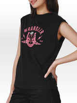 Regular Fit Women's Tee Sleeveless Black