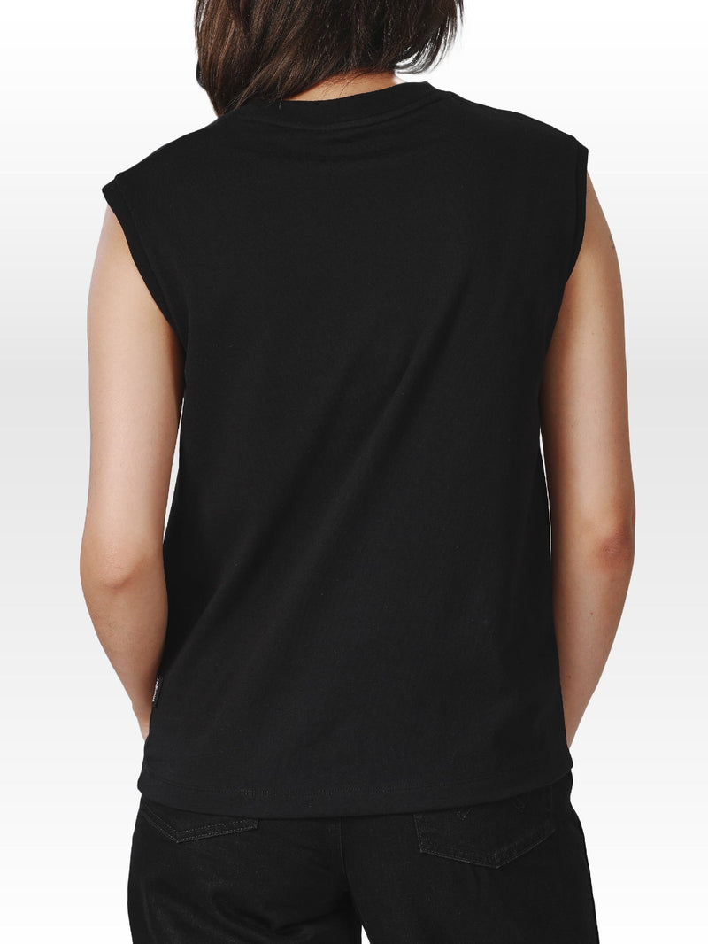 Regular Fit Women's Tee Sleeveless Black