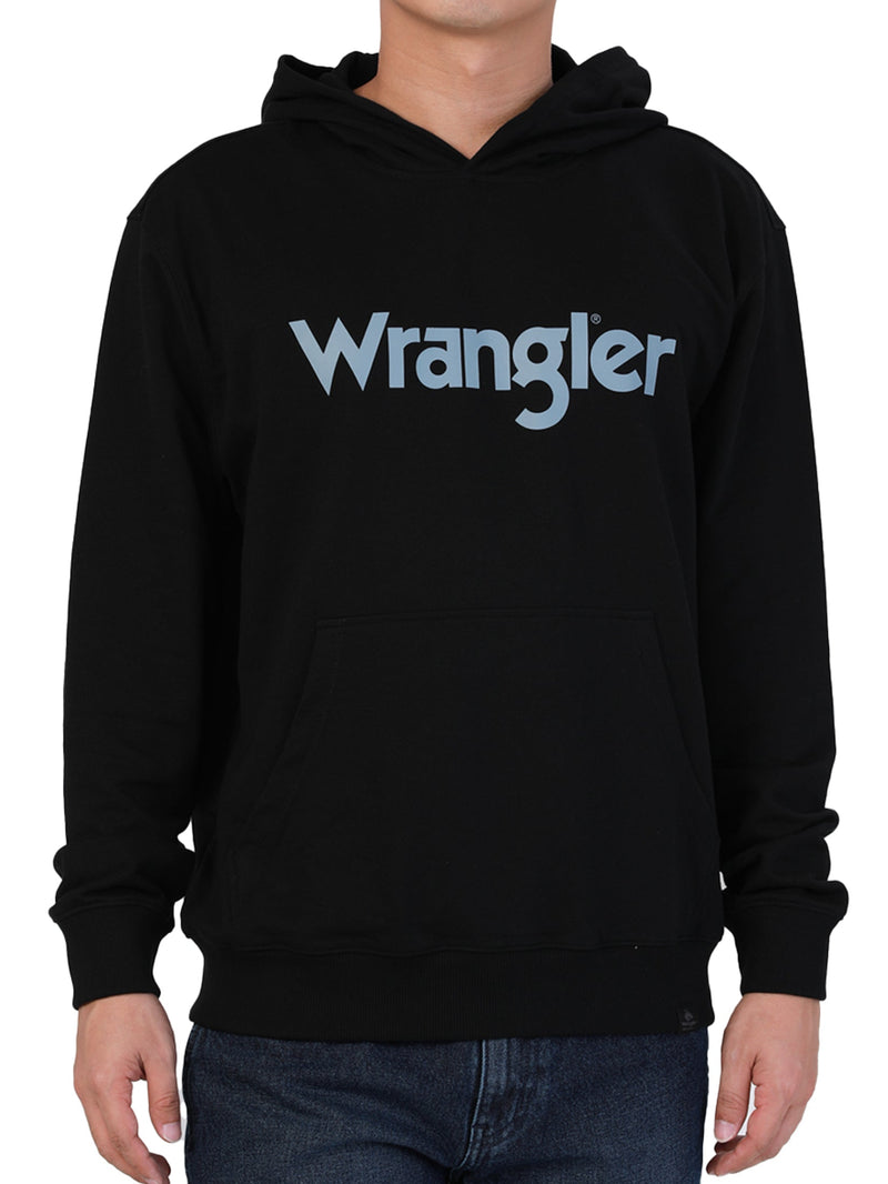 REGULAR FIT MEN'S PULLOVER HOODIE BLACK