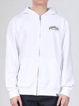 REGULAR FIT MEN'S ZIP UP HOODIE WHITE