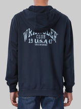 REGULAR FIT MEN'S ZIP UP HOODIE NAVY