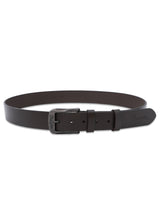 Leather Men's Belt Dark Brown