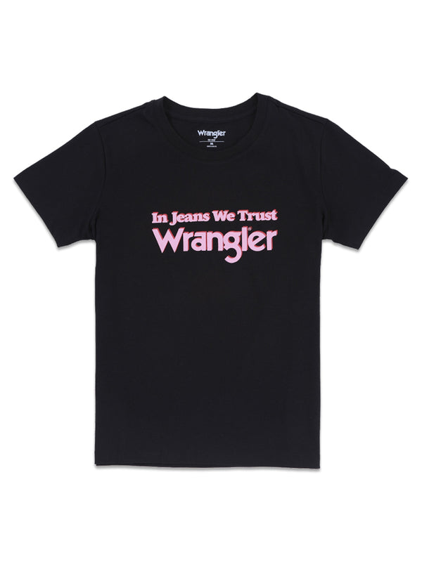 REGULAR FIT WOMEN'S TEE SHORT SLEEVE BLACK