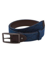 MEN'S LEATHER BELT NAVY