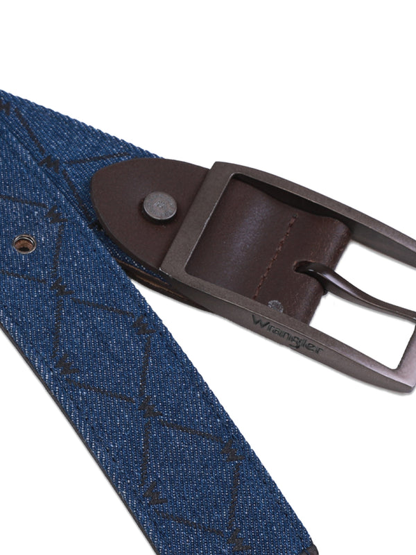 MEN'S LEATHER BELT NAVY