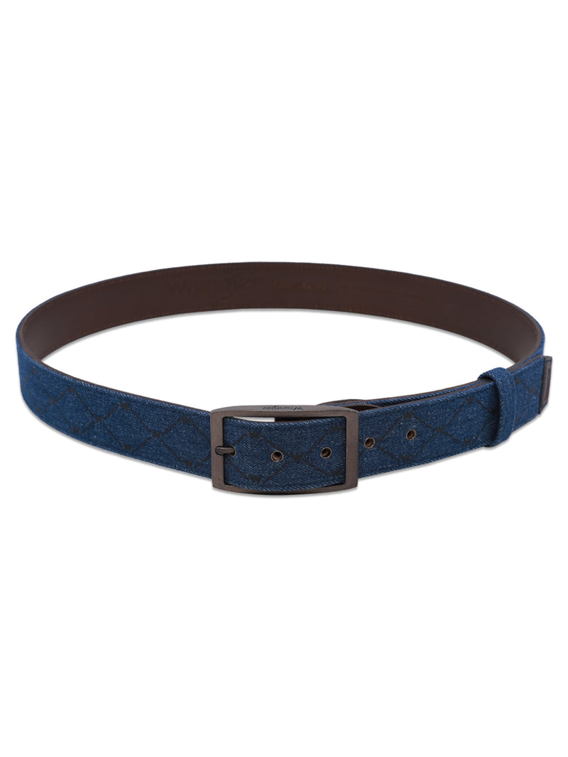 MEN'S LEATHER BELT NAVY