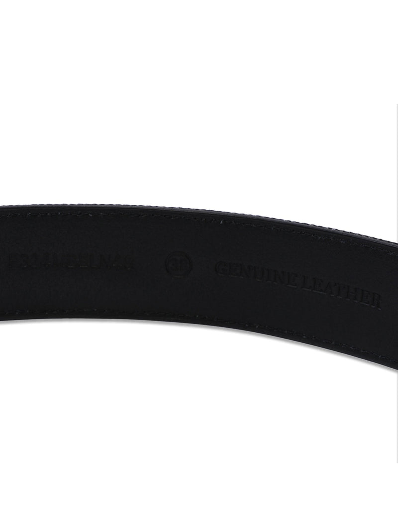 MEN'S LEATHER BELT BLACK