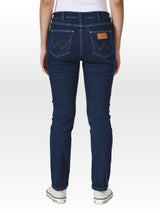 SLIM FIT MID RISE WOMEN'S JEANS MID INDIGO