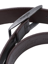 MEN'S LEATHER BELT DARK BROWN