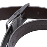 MEN'S LEATHER BELT GREY