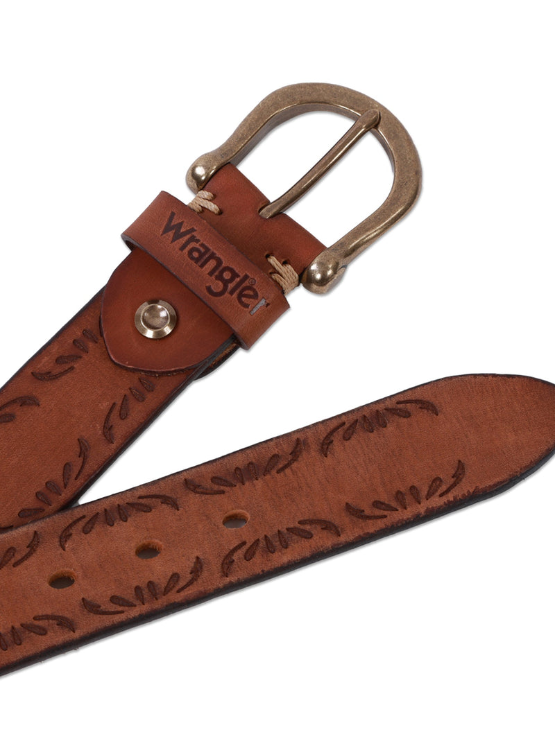 MEN'S LEATHER BELT BROWN