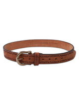 MEN'S LEATHER BELT BROWN