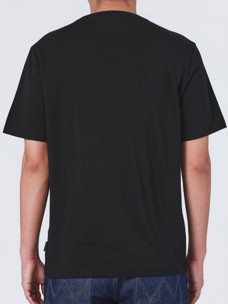 REGULAR FIT MEN'S TEE SHORT SLEEVE BLACK