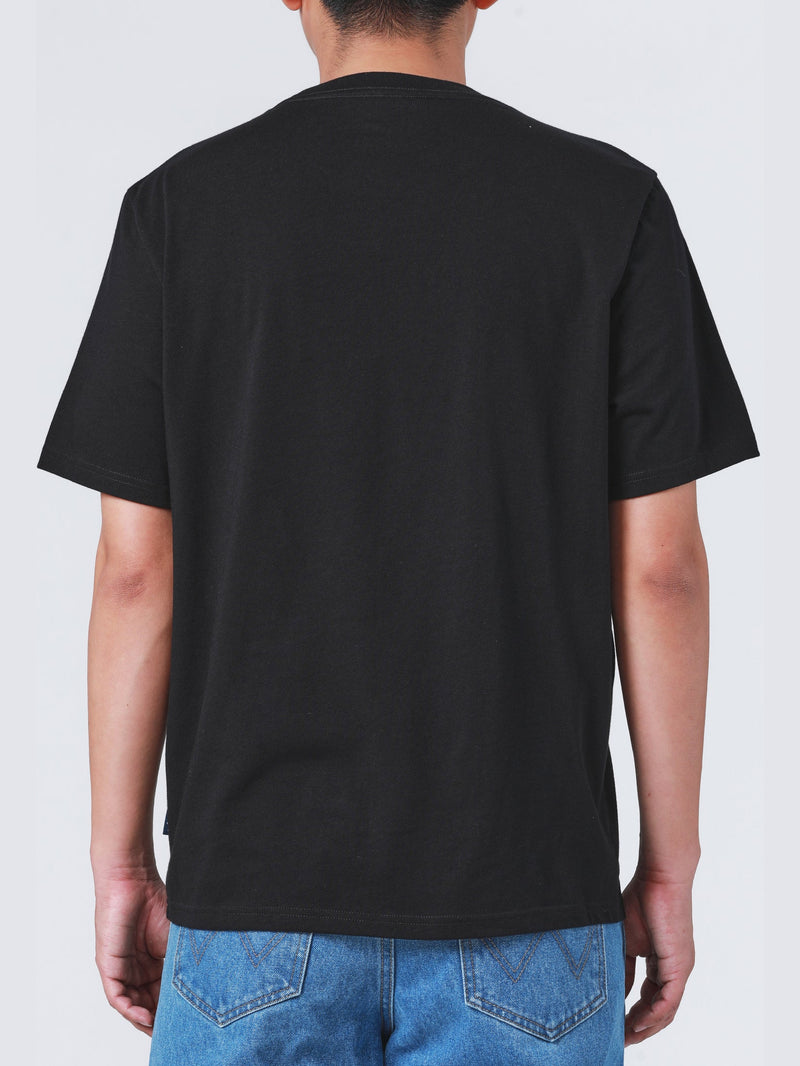 REGULAR FIT MEN'S TEE SHORT SLEEVE BLACK