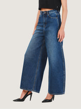 BARREL FIT EVERYDAY WITH WRANGLER COLLECTION BALLOON HIGH RISE BALLOON RELAXED WOMEN'S JEANS MID INDIGO