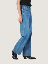 LOOSE FIT EVERYDAY WITH WRANGLER COLLECTION HIGH RISE RELAXED WOMEN'S JEANS MID INDIGO