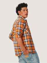 เสื้อเชิ้ตแขนยาวผู้ชาย คอลเลคชั่น EVERYDAY WITH WRANGLER SLIM FIT สีเหลือง