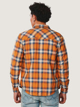 เสื้อเชิ้ตแขนยาวผู้ชาย คอลเลคชั่น EVERYDAY WITH WRANGLER SLIM FIT สีเหลือง