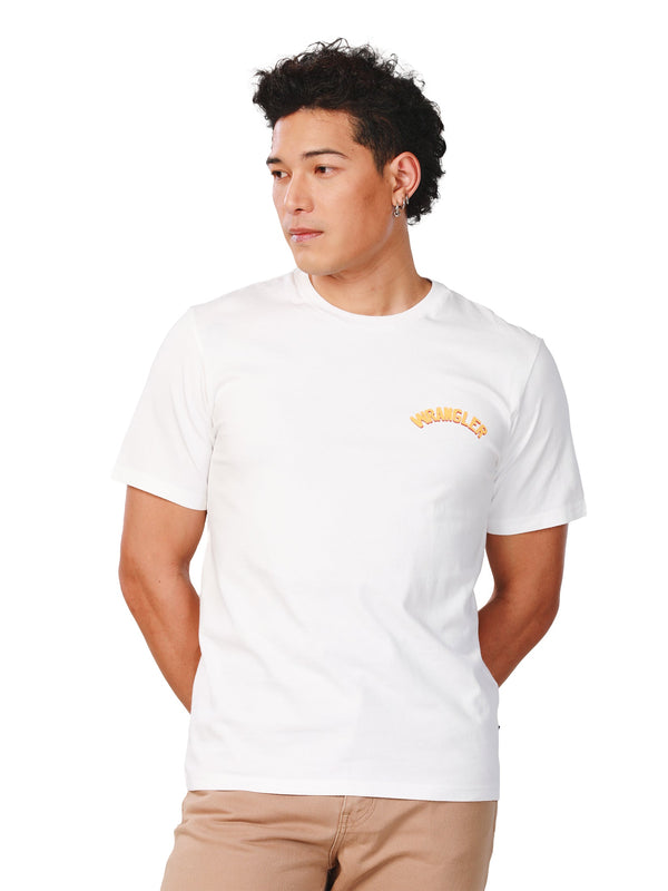 REGULAR FIT EVERYDAY WITH WRANGLER COLLECTION MEN'S TEE SHORT SLEEVE OFF-WHITE