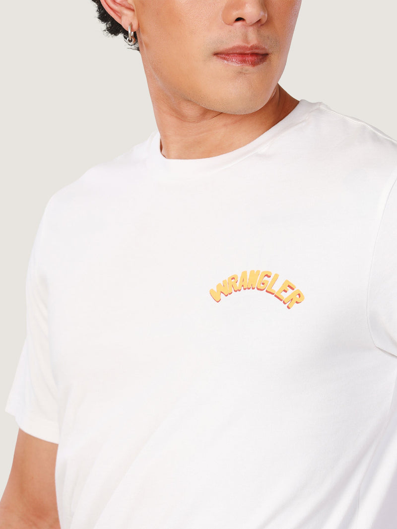 REGULAR FIT EVERYDAY WITH WRANGLER COLLECTION MEN'S TEE SHORT SLEEVE OFF-WHITE