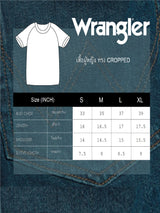 เสื้อยืดแขนสั้นผู้หญิง คอลเลคชั่น EVERYDAY WITH WRANGLER CROPPED FIT สีขาว