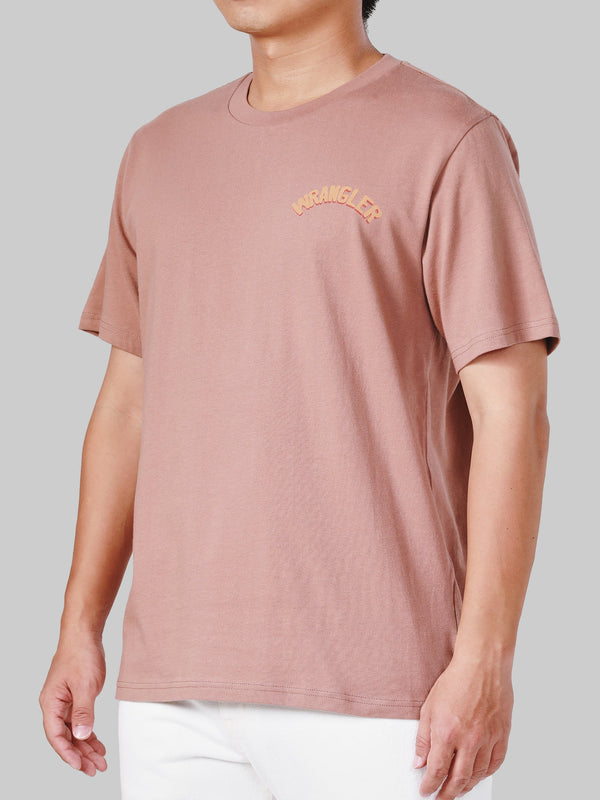 REGULAR FIT EVERYDAY WITH WRANGLER COLLECTION MEN'S TEE SHORT SLEEVE RAW UMBER