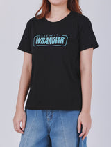 REGULAR FIT EVERYDAY WITH WRANGLER COLLECTION WOMEN'S TEE SHORT SLEEVE BLACK