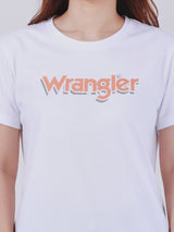 REGULAR FIT EVERYDAY WITH WRANGLER COLLECTION WOMEN'S TEE SHORT SLEEVE WHITE