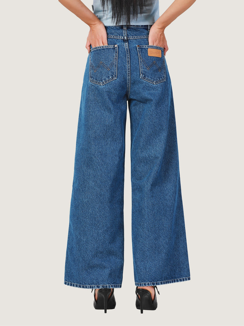 BAGGY FIT EVERYDAY WITH WRANGLER COLLECTION HIGH RISE RELAXED WOMEN'S JEANS DARK INDIGO