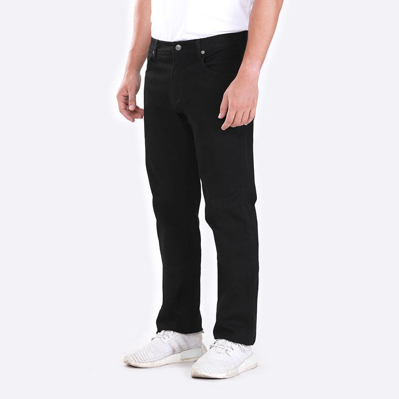 TEXAS SLIM FIT MID RISE SLIM MEN'S JEANS SUPER BLACK