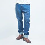 TEXAS TAPER FIT WRANGLER KEEPS YOU COOL COLLECTION MID RISE REGULAR MEN'S JEANS MID INDIGO