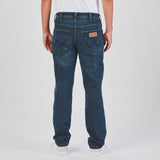 กางเกงยีนส์ผู้ชาย คอลเลคชั่น WRANGLER KEEPS YOU COOL TEXAS SLIM FIT เอวกลาง ทรงเข้ารูป สียีนส์อ่อน