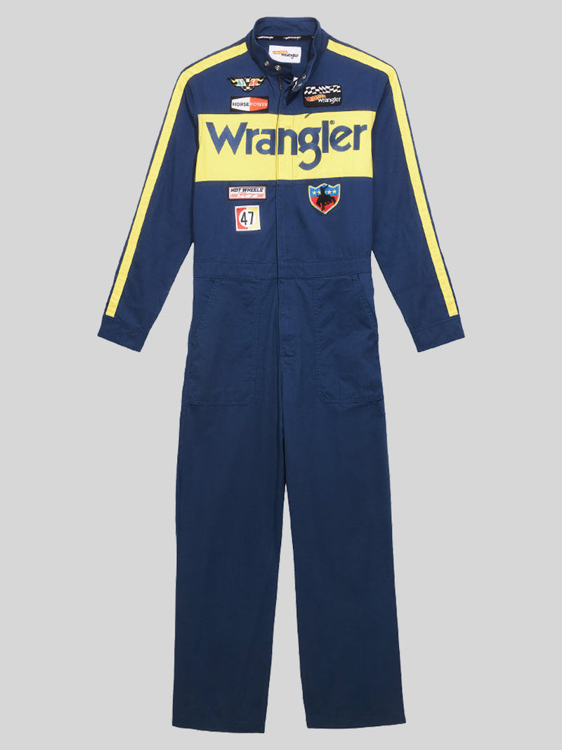 WRANGLER X HOT WHEELS COLLECTION MEN'S JUMPSUIT BLUE