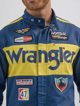 WRANGLER X HOT WHEELS COLLECTION MEN'S JUMPSUIT BLUE