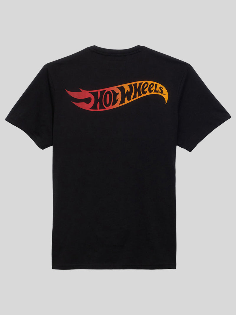 REGULAR FIT WRANGLER X HOT WHEELS COLLECTION MEN'S TEE SHORT SLEEVE BLACK