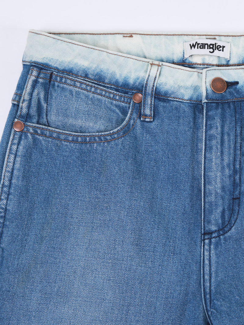 WANDERER FIT WRANGLER KEEPS YOU COOL COLLECTION HIGH RISE WIDE LEG-BOOTCUT WOMEN'S JEANS LIGHT INDIGO