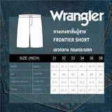 กางเกงขาสั้นผู้ชาย คอลเลคชั่น WRANGLER KEEPS YOU COOL FRONTIER SHORTS FIT เอวกลาง ทรงกระบอก สียีนส์กลาง