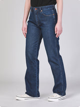 SUNSET FIT WRANGLER FOR ALL COLLECTION MID RISE REGULAR WOMEN'S JEANS DARK INDIGO