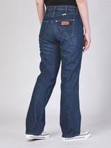 SUNSET FIT WRANGLER FOR ALL COLLECTION MID RISE REGULAR WOMEN'S JEANS DARK INDIGO